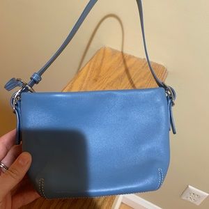 Baby blue coach purse